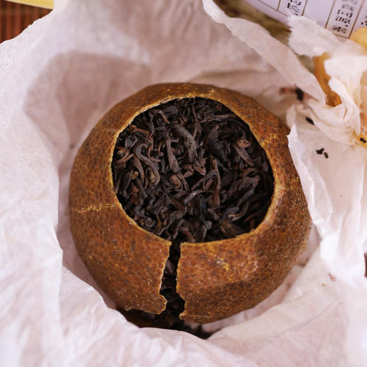 澜沧古茶茶妈妈2015年大红柑陈皮普洱柑普茶普洱茶熟茶250g 商品图7