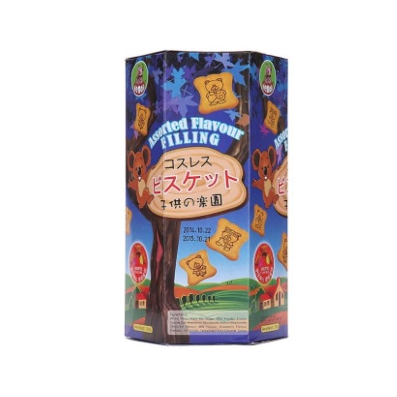 【品牌直供】台湾河马莉HEMALI 小熊夹心饼干 综合味 200gJPY带授权招加盟代理
