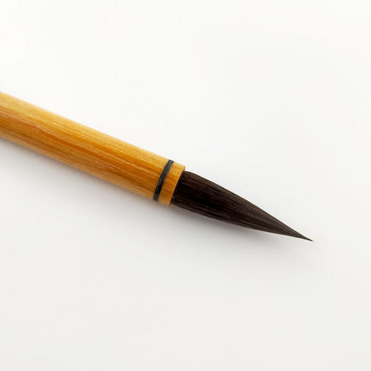 【鹅毛肆】纯紫毫中号毛笔，中山紫毫制笔，适合行书、楷书。 商品图3
