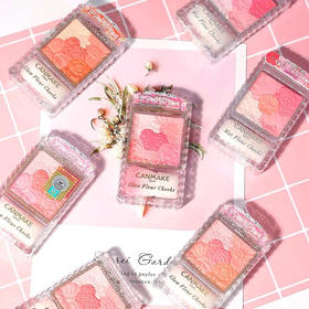 日本Canmake五色花瓣腮红 （珠光/哑光）