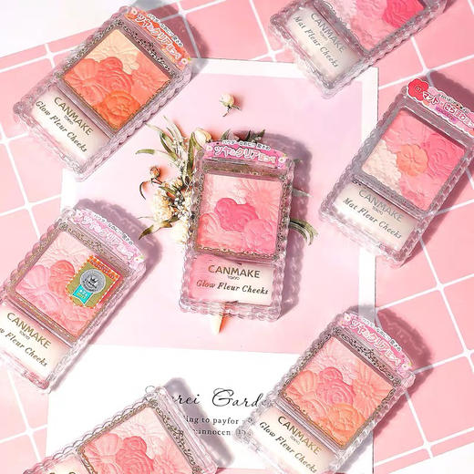 日本Canmake五色花瓣腮红 （珠光/哑光） 商品图0