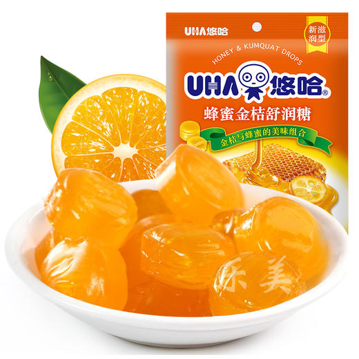 悠哈蜂蜜金桔舒润糖/蜂蜜西柚舒润糖糖果 商品图0