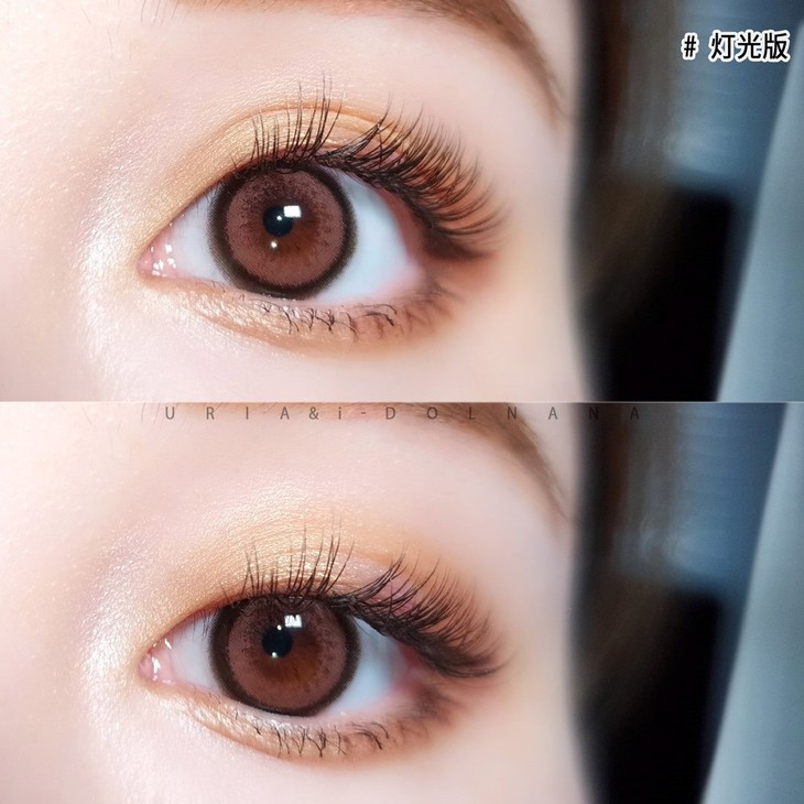 牛奶可可棕上眼图abucon正品美瞳(微信公众号认证)