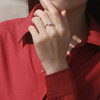 XDE-YR0752新款S925纯银镀白金莫桑钻珍爱戒指TZF（带证书） 商品缩略图4