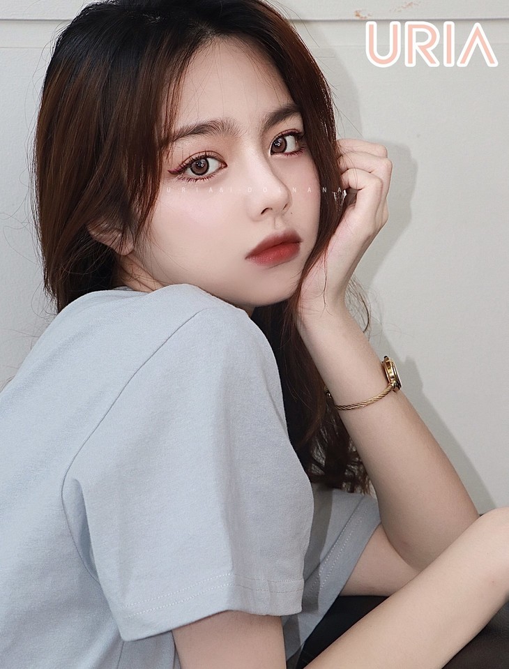 牛奶可可棕上眼图abucon正品美瞳(微信公众号认证)