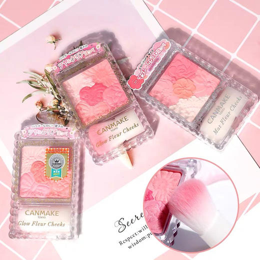 日本Canmake五色花瓣腮红 （珠光/哑光） 商品图4