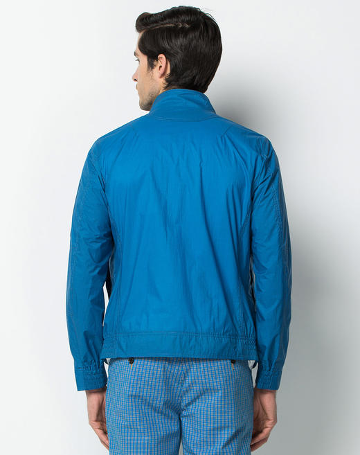 Marco Azzali 蓝色拉链长袖夹克 J3602600 商品图1