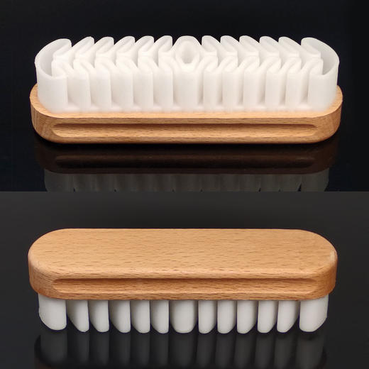 D型绒皮麂皮清洁胶刷鞋刷 商品图6