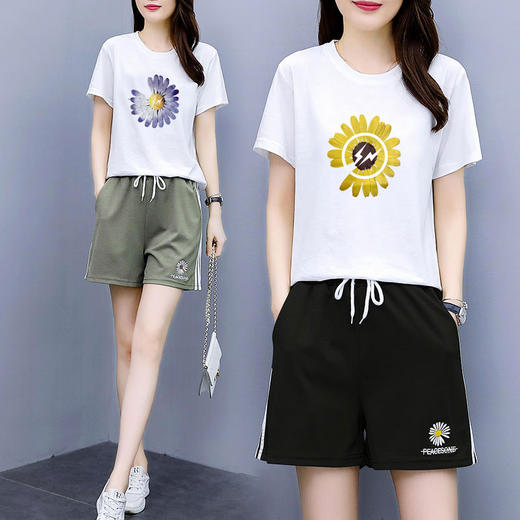 WZNH-QYQX2027新品清凉休闲运动套装T恤+运动短裤 商品图4