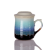 浪纹陶瓷三件杯（含茶漏） 360ml 商品缩略图0