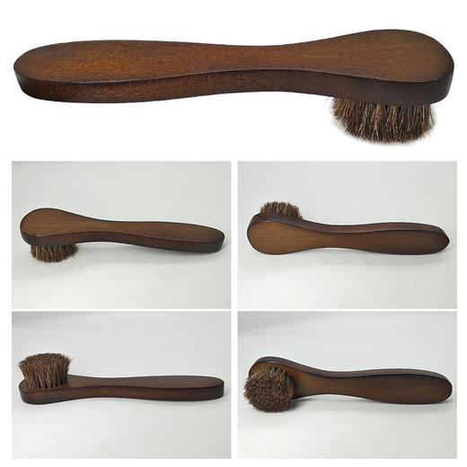 实木手柄鞋刷小圆刷 上油刷马毛刷猪毛刷抛光刷 商品图3