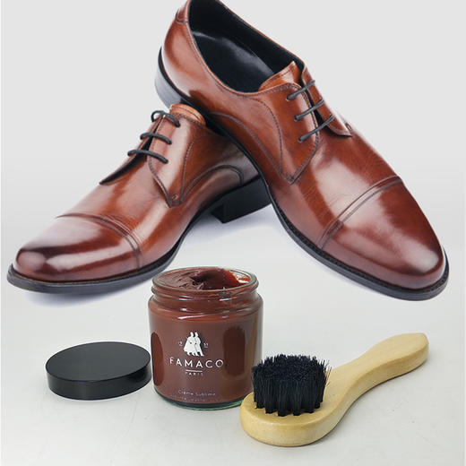 原木带柄小圆头刷 上油刷鞋刷小号单面油刷 商品图3