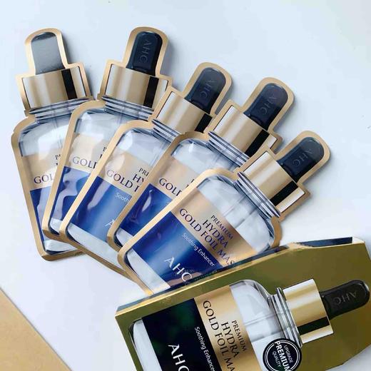 韩国AHC黄金锡纸面膜5片/盒 商品图1