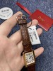 Cartier卡地亚 TANK坦克系列 玫金壳 复古扣 自带鳄鱼皮 瑞士进口朗达石英机芯。相对于大众的蓝气球，更加优雅和知性。小号31X24mm 商品缩略图7
