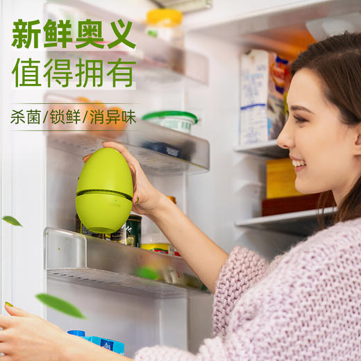 根元舌尖卫士冰箱专用杀菌净化器 保鲜除味 臭氧灭菌 除臭去异味 家用USB充电版 商品图1
