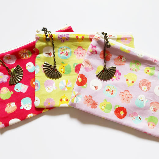 HUGOJIRO零钱包风の花鹦鹉与果子 商品图1