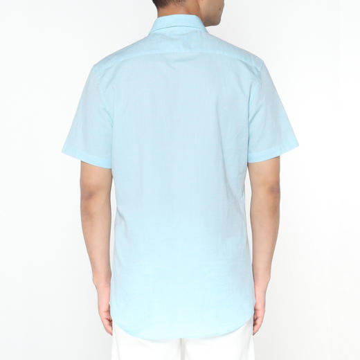 Marco Azzali 浅蓝绿色短袖衬衫  C5238600 商品图2