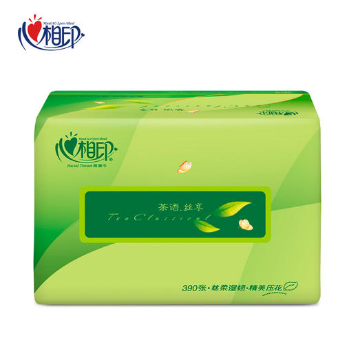 心相印 茶语丝享3层纸巾130抽家庭家用餐巾软抽纸巾 1提6包 商品图2