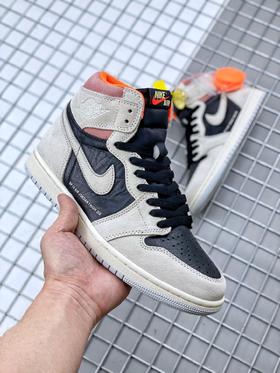 Air Jordan 1 Retro High OG “Neutral Grey”中性灰 灰橘 灰白粉 灰麂皮 做旧 货号：555088-018