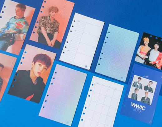 WINNER WWIC 2019 PLANNER REFILL SET手账明信片 明星周边JPY带授权招加盟代理 商品图1