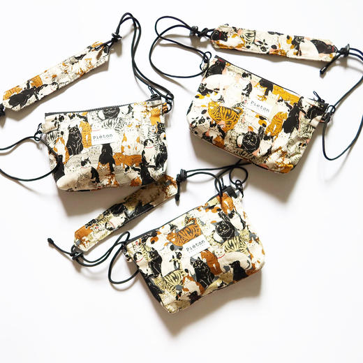 HUJI祤集pieton斜挎包插画猫町 商品图0