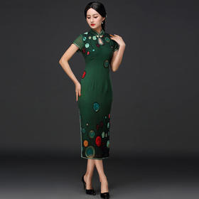 DNS- A2009新款时尚修身优雅复古旗袍