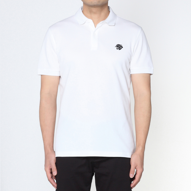 Marco Azzali 白色绣花POLO衫 T5215300