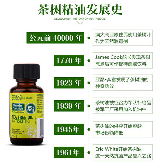 澳洲Thursday星期四农庄 茶树精油50ml 澳洲直邮JPY带授权招加盟代理 商品图8