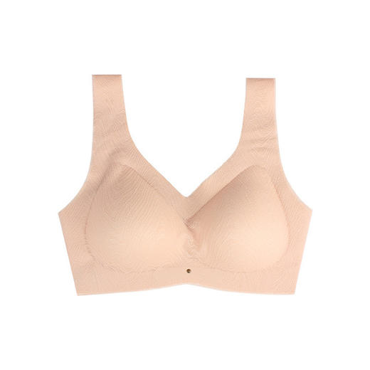 【自然透气舒适无痕】黛唯梵2022新品睡眠文胸美背蕾丝日本无钢圈无痕一片式性感内衣 商品图3