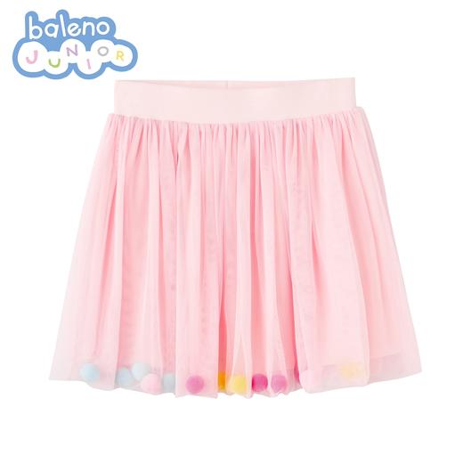班尼路童装女童半身裙弹力波波球洋气可爱网纱短裙 商品图2