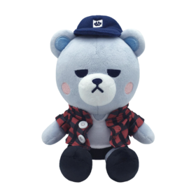 BABY KRUNK PLAID SHIRTS20cm yg krunk熊克鲁克韩国明星周边娃娃JPY带授权招加盟代理