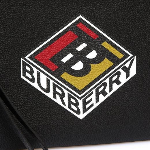 burberry 巴寶莉 男士tb專屬標識牛皮手拿包 8022889