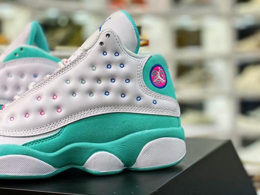 “蒂芙尼白绿色” 女鞋36-40真标头层皮带半码！实战碾碎水泥！乔丹飞人 Air Jordan 13 JTH NRG Tinker AJ13乔13 商品图2