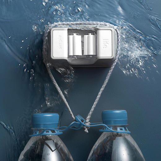 【家居百货】浴室拖把挂钩免打孔卫生间壁挂式粘钩夹子挂架卡座拖布收纳架 商品图1