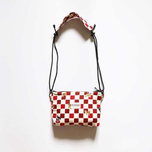 HUJI祤集pieton斜挎包插画棋盘格阿柴 商品图4