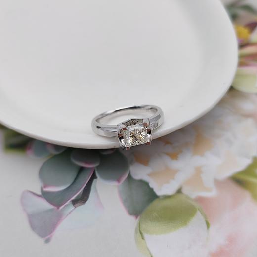 18K钻石戒指(1.008ct) 公主方型 圈号:13# 商品图0