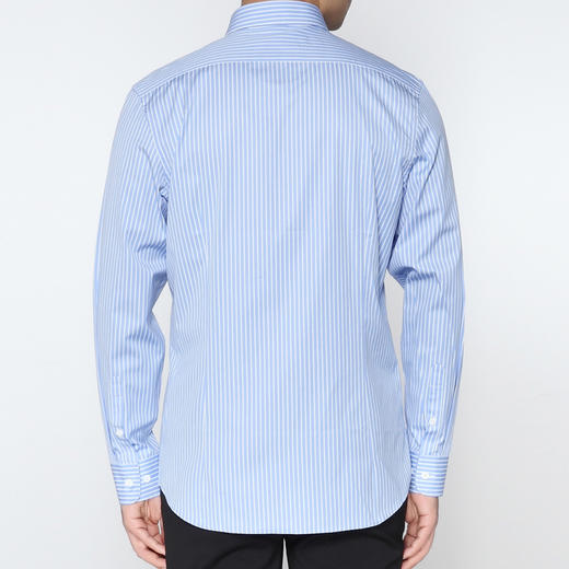 Marco Azzali 蓝底白条长袖衬衫 C5208600 商品图1