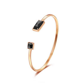 天然墨翡翠手环 Tracey Chen