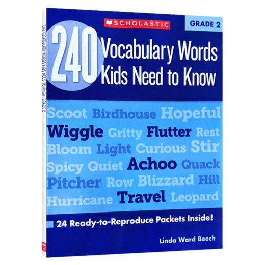 二年级孩子需要知道的240个单词词汇 英文原版 240 Vocabulary Words Kids Need to Know Grade 2 Scholastic学乐练习册 英文版 商品图0