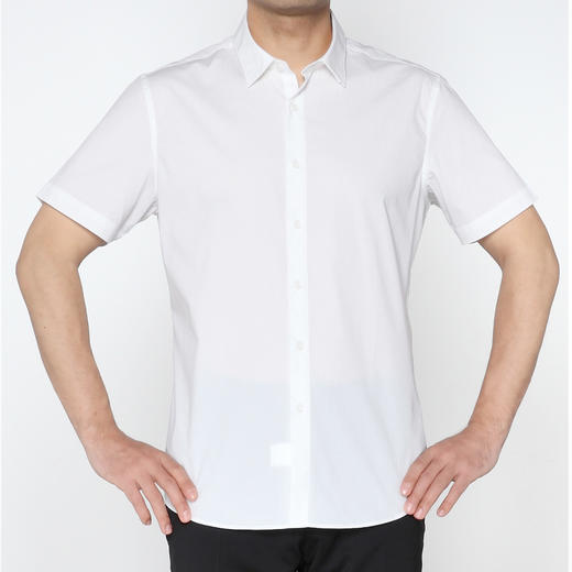 Marco Azzali 白色短袖衬衫 C5277300 商品图0