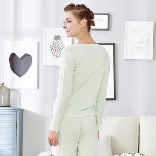 【超值套餐】爱帝女式花纱长袖家居服套装 商品图2