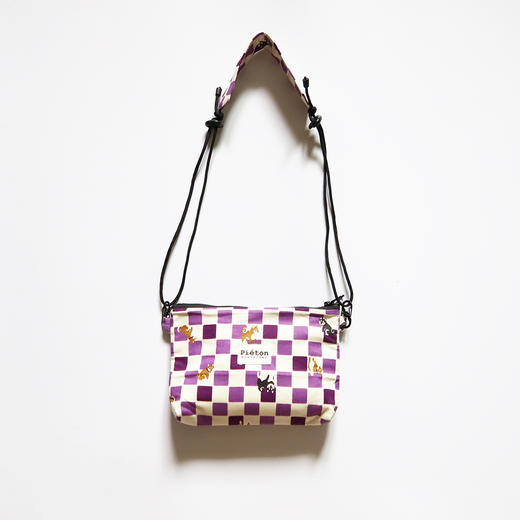 HUJI祤集pieton斜挎包插画棋盘格阿柴 商品图2