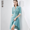 “刚柔并济” J20183885A颈袖添香季时尚OL优雅气质职场装包臀裙修身女士连衣裙七分袖 商品缩略图2