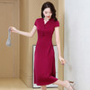 HZY-ASE2273夏季新款复古简约桑蚕丝旗袍裙 商品缩略图3