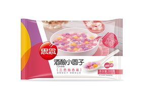 思念小小汤圆 酒酿三色小圆子组合装300g