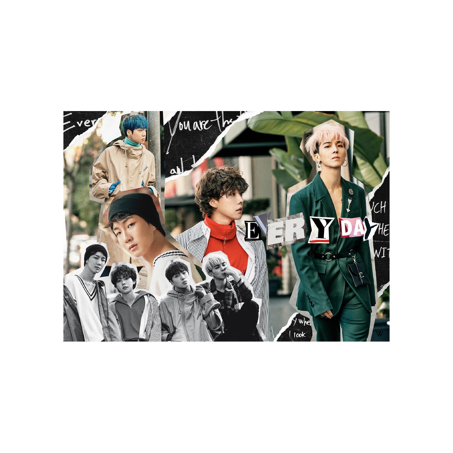WINNER EVERYD4Y ART POSTER_COLOR 彩色明信片 明星周边JPY带授权招加盟代理