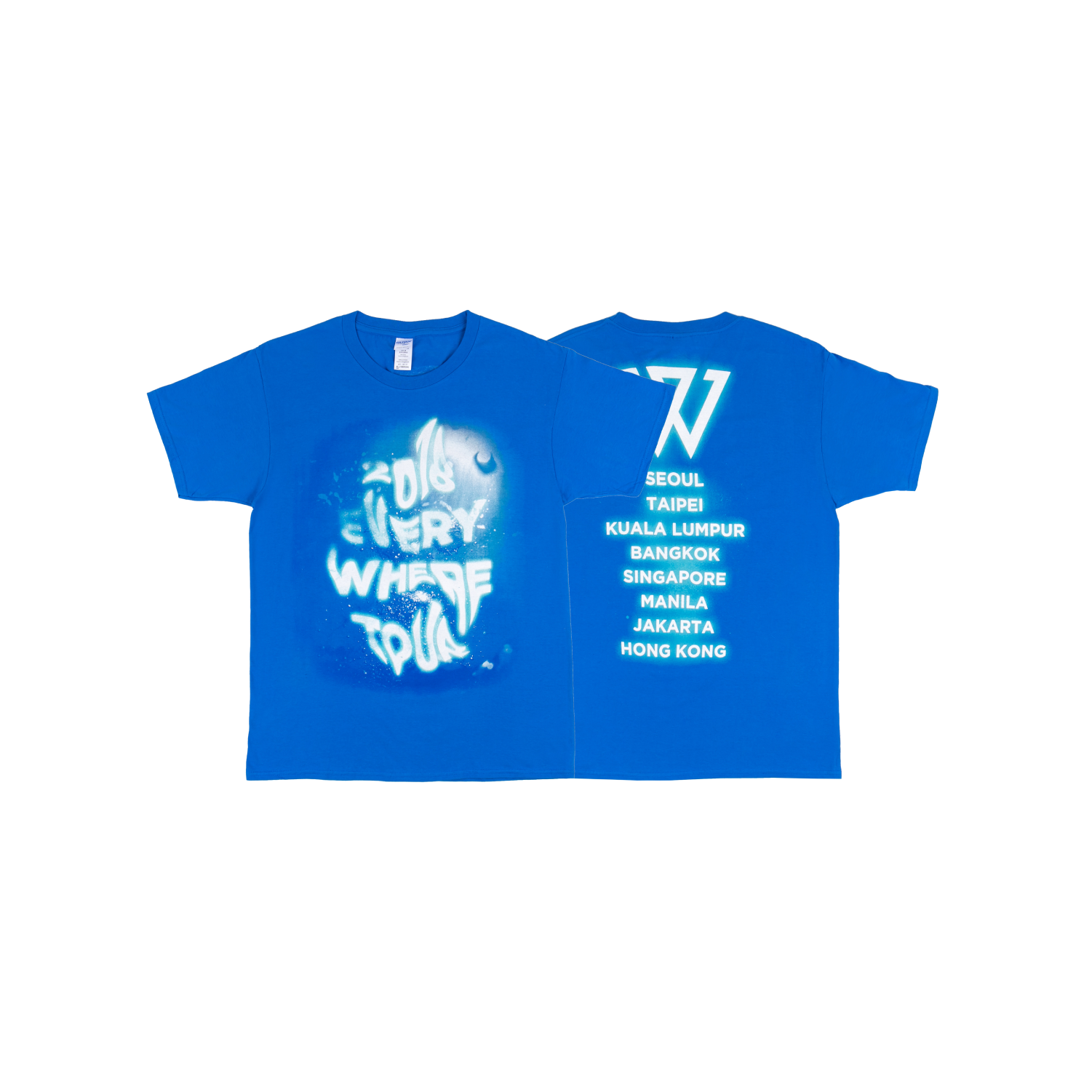 WINNER EVERYWHERE T-SHIRTS 优胜者蓝色短袖 韩国直邮 明星周边JPY带授权招加盟代理