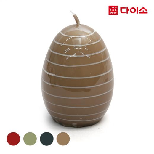 Daiso Koko Farm Egg Candles (Small)1002212横线棕色蛋型蜡烛JPY带授权招加盟代理 商品图0