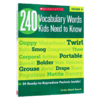四年级孩子需要知道的240个单词词汇 英文原版 240 Vocabulary Words Kids Need to Know Grade 4 学乐小学生英语词汇练习册英文版 商品缩略图0