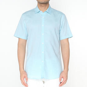 Marco Azzali 浅蓝绿色短袖衬衫  C5238600